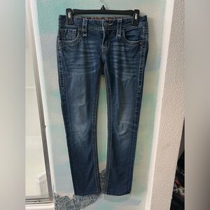 Rock Revival Jessica Straight Blue Jeans